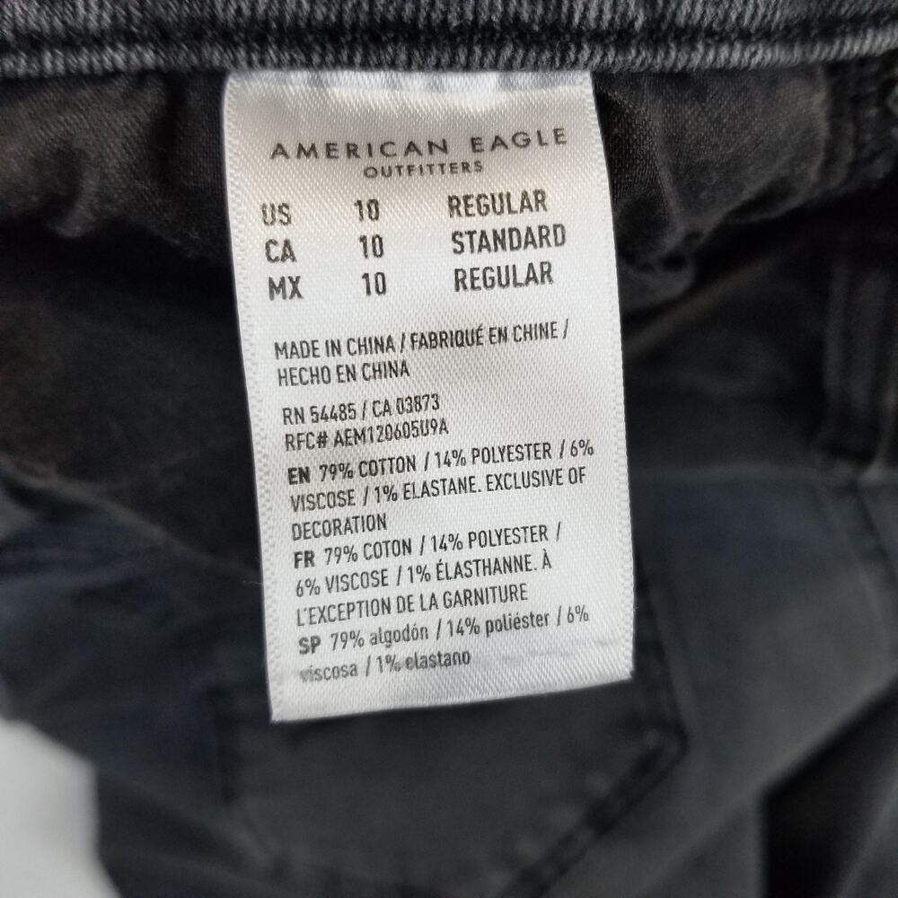 American Eagle Jeans Womens 10 Regular Stretch Slim Fit Denim Classic High Rise - Picture 6 of 12